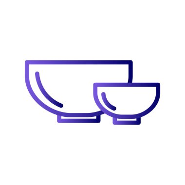 Bowls icon, vector illustration