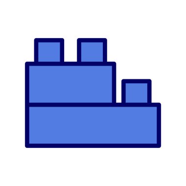 Tuğla simgesi, vektör illüstrasyonu