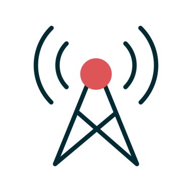 Yayın simgesi, vektör illüstrasyonu