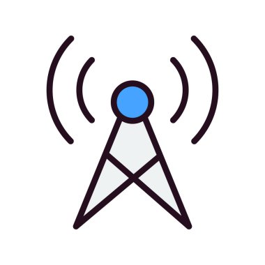 Yayın simgesi, vektör illüstrasyonu