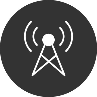 Yayın simgesi, vektör illüstrasyonu