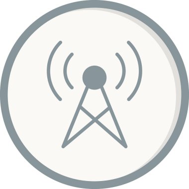 Yayın simgesi, vektör illüstrasyonu