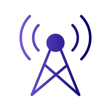 Yayın simgesi, vektör illüstrasyonu