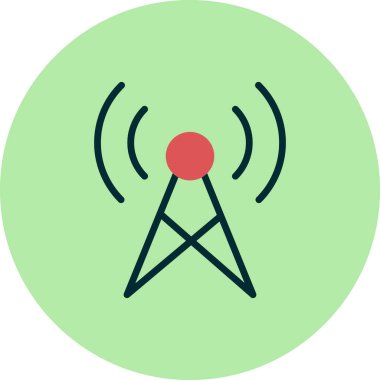 Yayın simgesi, vektör illüstrasyonu