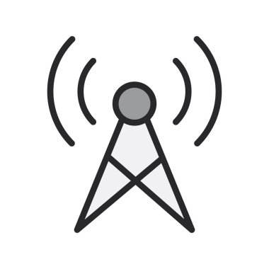 Yayın simgesi, vektör illüstrasyonu