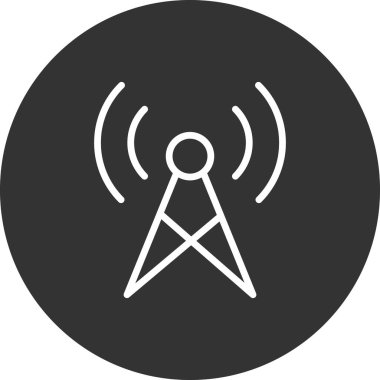 Yayın simgesi, vektör illüstrasyonu