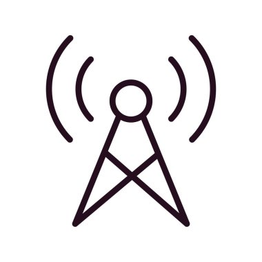 Yayın simgesi, vektör illüstrasyonu