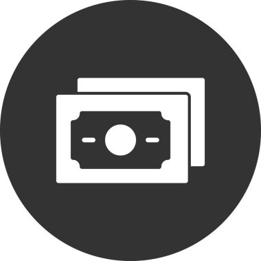 para simgesi vektörü. Banknotların vektör çizimi, finans kavramı.