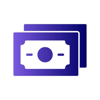 para simgesi vektörü. Banknotların vektör çizimi, finans kavramı.