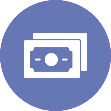 para simgesi vektörü. Banknotların vektör çizimi, finans kavramı.