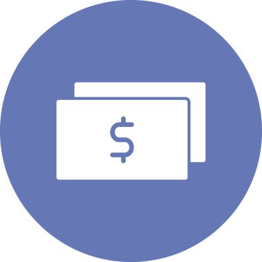 para simgesi vektörü. Dolar banknotlarının vektör çizimi, finans kavramı.