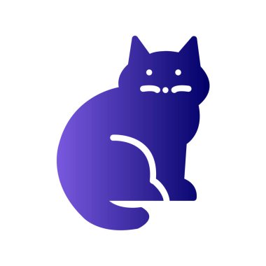 kedi hayvan simgesi vektör illüstrasyon