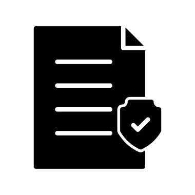 belge simgesi, vektör çizimi 