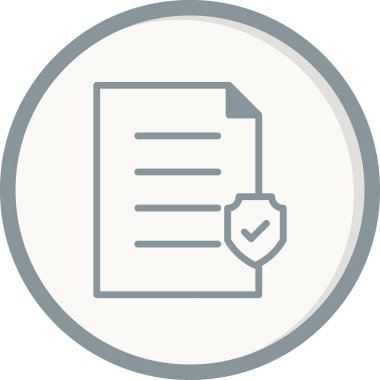 belge simgesi, vektör çizimi 