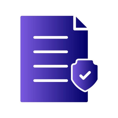 belge simgesi, vektör çizimi 