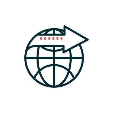 Simge, vektör illüstrasyonunu aktar