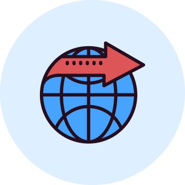 Simge, vektör illüstrasyonunu aktar