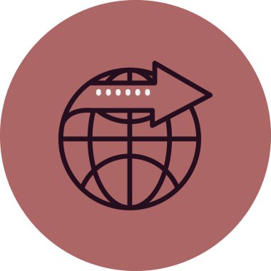 Simge, vektör illüstrasyonunu aktar