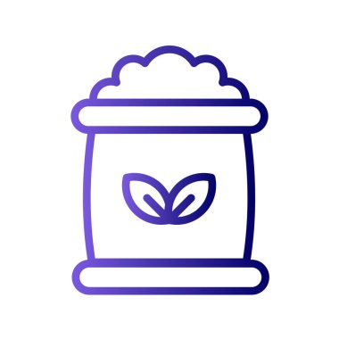 Gübre simgesi, vektör illüstrasyonu