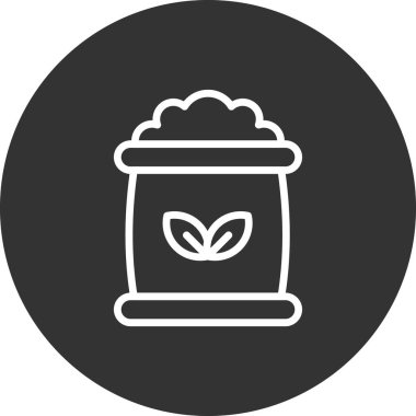 Gübre simgesi, vektör illüstrasyonu