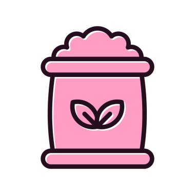 Gübre simgesi, vektör illüstrasyonu