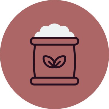 Gübre simgesi, vektör illüstrasyonu