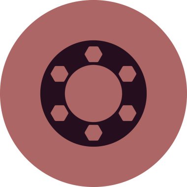 Flange simgesi, vektör illüstrasyonu