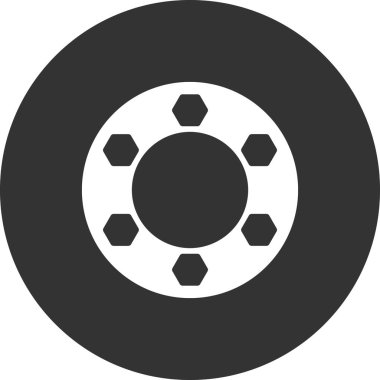 Flange simgesi, vektör illüstrasyonu