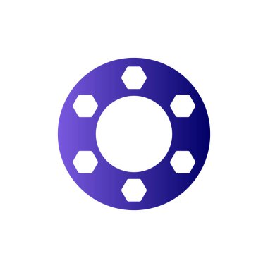 Flange simgesi, vektör illüstrasyonu