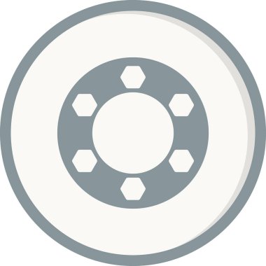 Flange simgesi, vektör illüstrasyonu