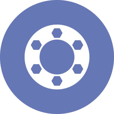 Flange simgesi, vektör illüstrasyonu