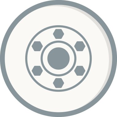 Flange simgesi, vektör illüstrasyonu