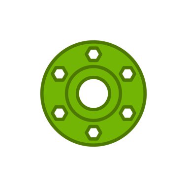 Flange simgesi, vektör illüstrasyonu