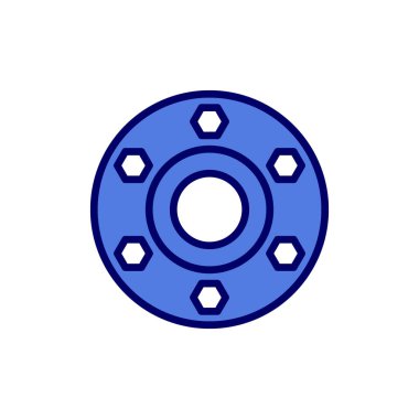 Flange simgesi, vektör illüstrasyonu