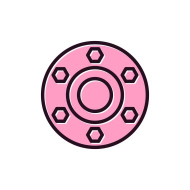 Flange icon, vector illustration