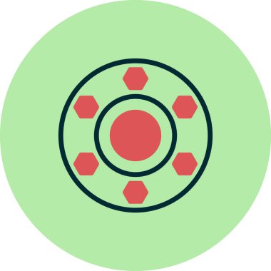 Flange simgesi, vektör illüstrasyonu