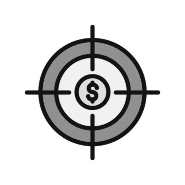 Simgeyi odakla, vektör illüstrasyonu