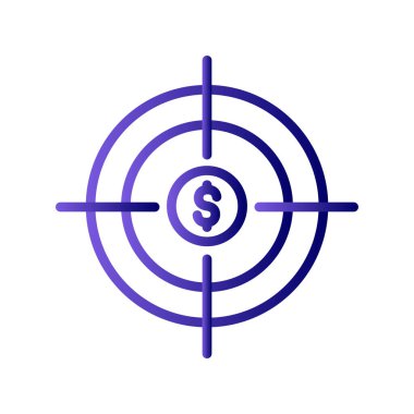 Simgeyi odakla, vektör illüstrasyonu