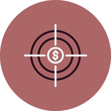 Simgeyi odakla, vektör illüstrasyonu