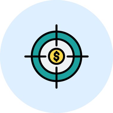 Simgeyi odakla, vektör illüstrasyonu