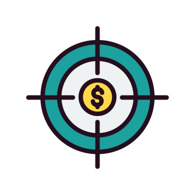 Simgeyi odakla, vektör illüstrasyonu