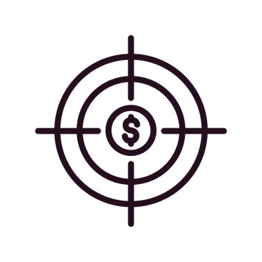 Simgeyi odakla, vektör illüstrasyonu