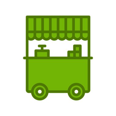 Yiyecek oyalama simgesi, vektör illüstrasyonu 