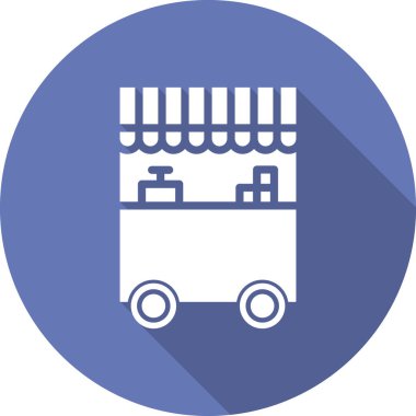 Yiyecek oyalama simgesi, vektör illüstrasyonu 