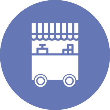 Yiyecek oyalama simgesi, vektör illüstrasyonu 