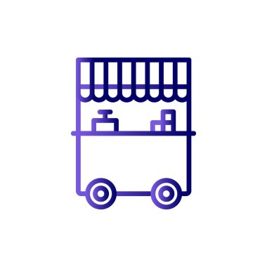 Yiyecek oyalama simgesi, vektör illüstrasyonu 