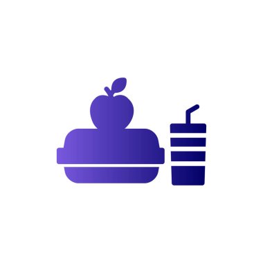 Beslenme kutusu simgesi vektör illüstrasyonu