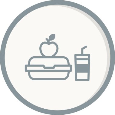 Beslenme kutusu simgesi vektör illüstrasyonu