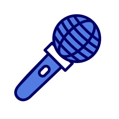 mikrofon simgesi, vektör sanat çizimi