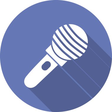 mikrofon simgesi, vektör sanat çizimi